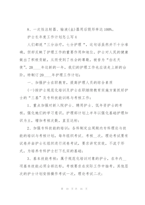 护士长年度工作计划怎么写5篇.docx