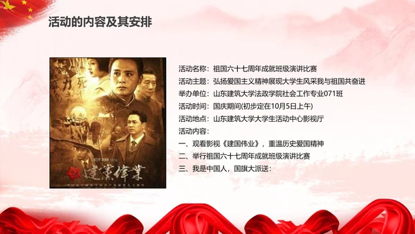 欢度国庆新中国成立68周年国庆ppt模板