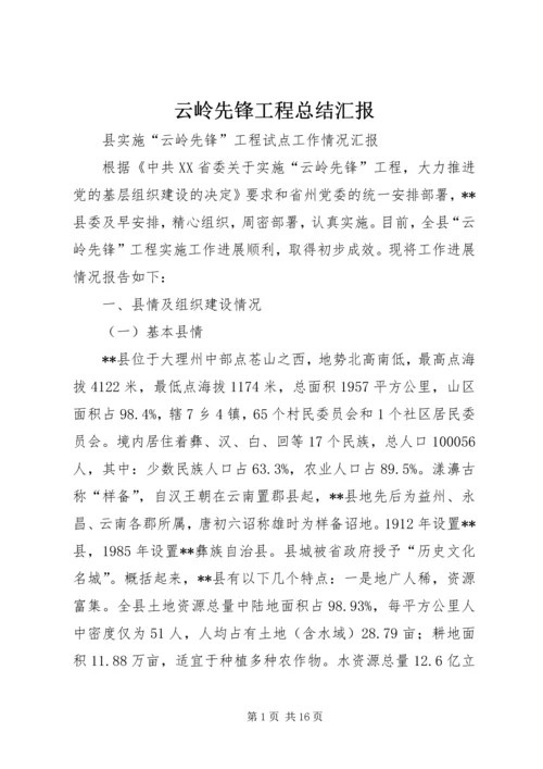 云岭先锋工程总结汇报.docx