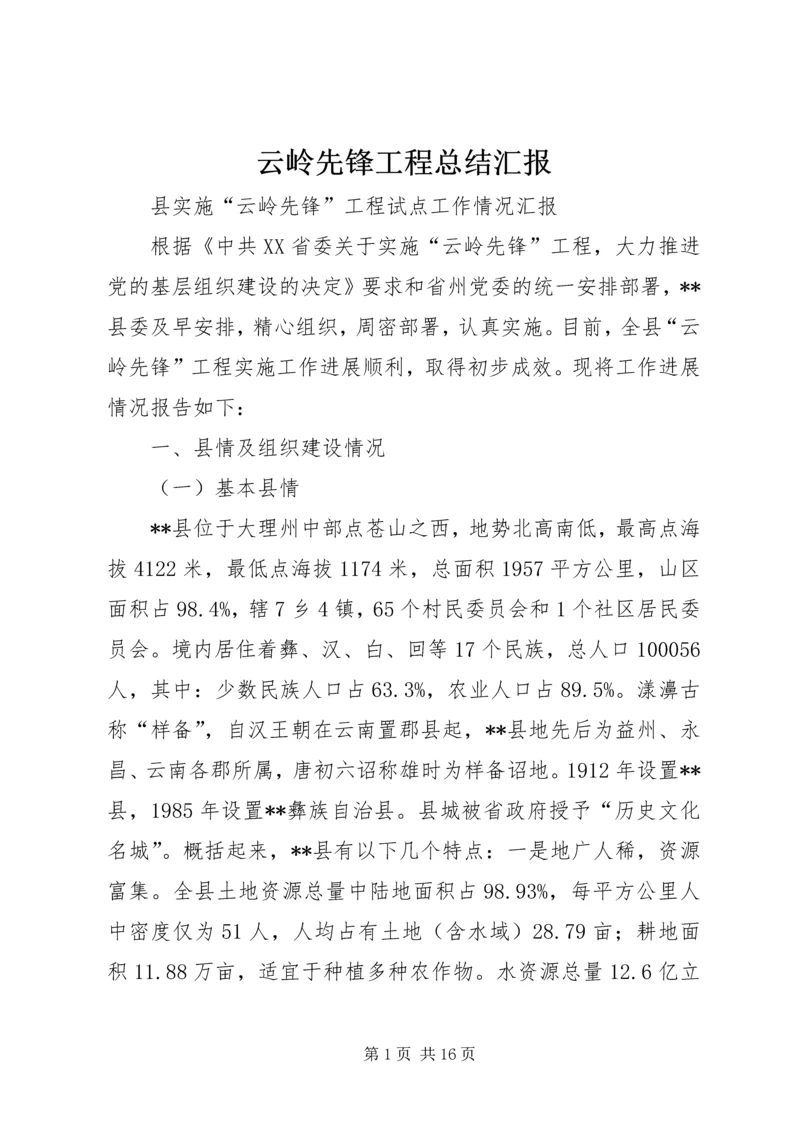 云岭先锋工程总结汇报.docx