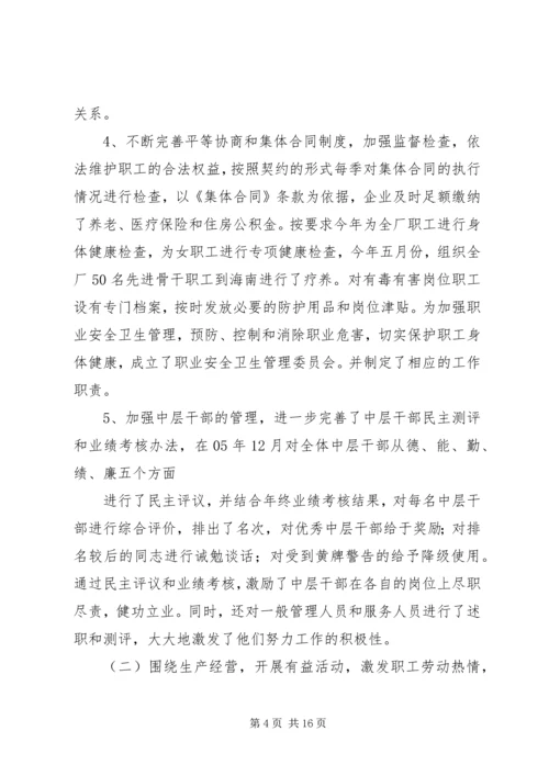 企业职工代表大会报告.docx