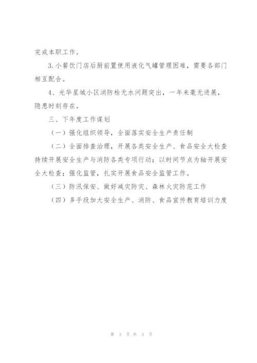街道应急管理办公室年度工作总结与2022年工作计划.docx