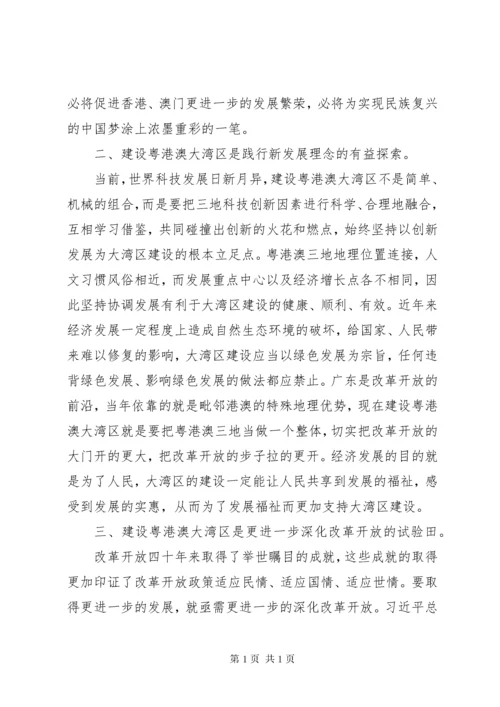 粤港澳大湾区规划学习心得两篇.docx