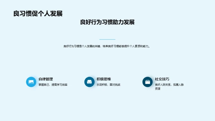 行为习惯与自我提升