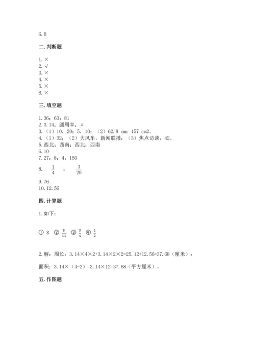 2022六年级上册数学期末考试试卷（考点梳理）.docx