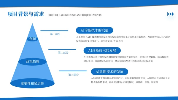 蓝色商务风医疗通用创新商业计划书模板