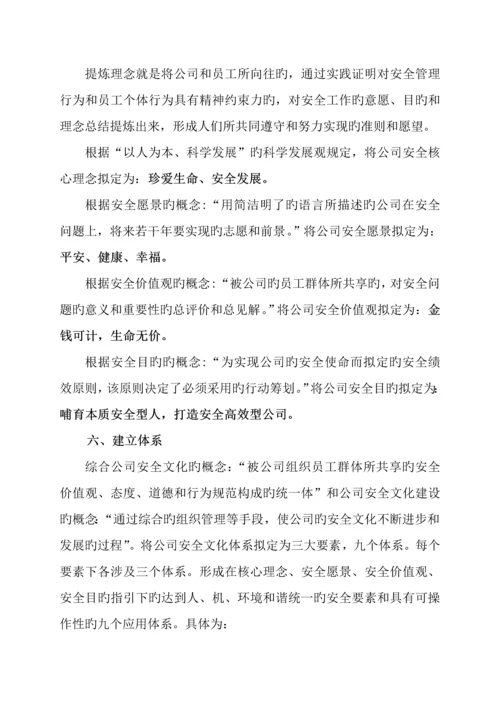 电力企业安全文化建设实施专题方案参考.docx