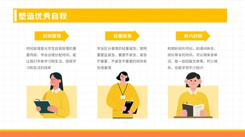 黄色潮流风格启航新征程PPT模板