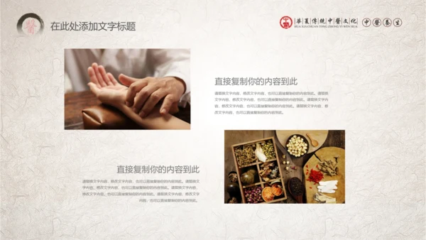 传统中医学中医院中医文化中草药PPT模板