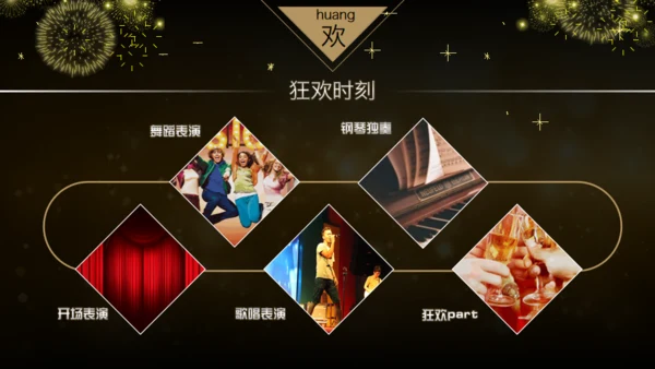 20XX年土豪金版年会颁奖晚会通用PPT模板