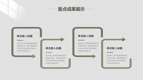 极简风工作总结PPT模板