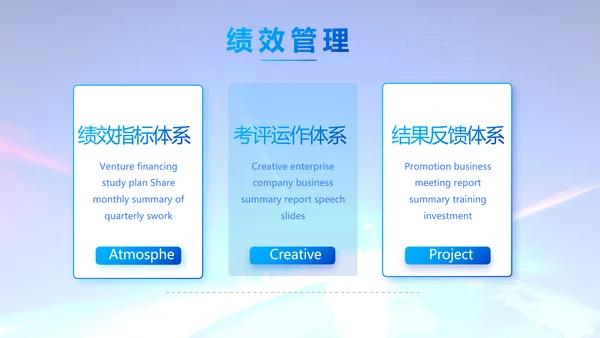 蓝色公司简介企业宣传工作总结PPT