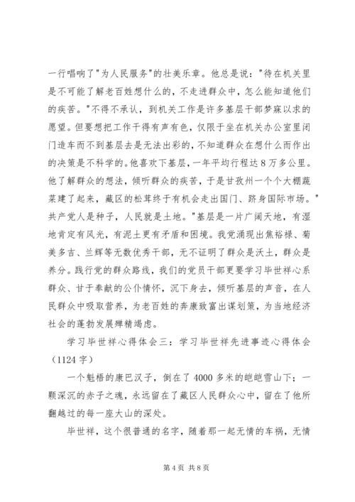 学习毕世祥先进事迹心得体会3篇.docx