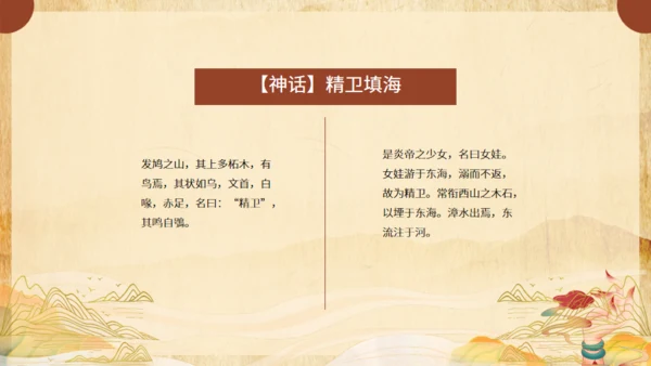 《山海经》介绍通用PPT模板