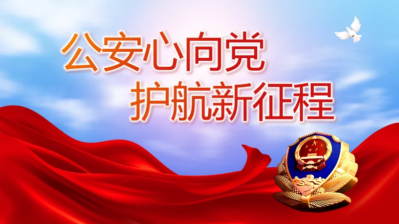 公安心向党护航新征程工作总结PPT