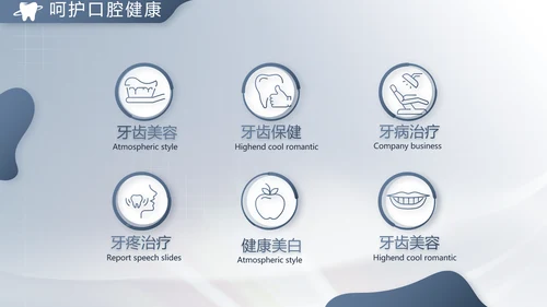 医疗牙科商业计划书务动态PPT模板