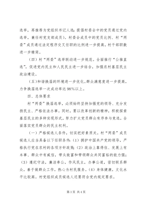 乡镇村两委换届选举工作方案.docx