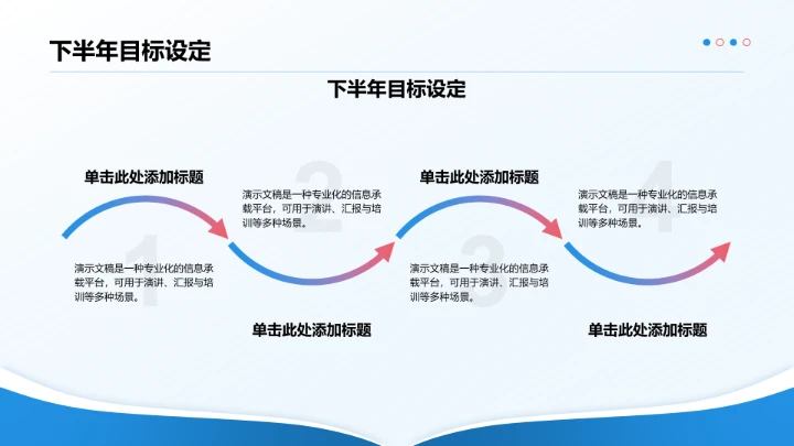 年中团队绩效复盘PPT模板