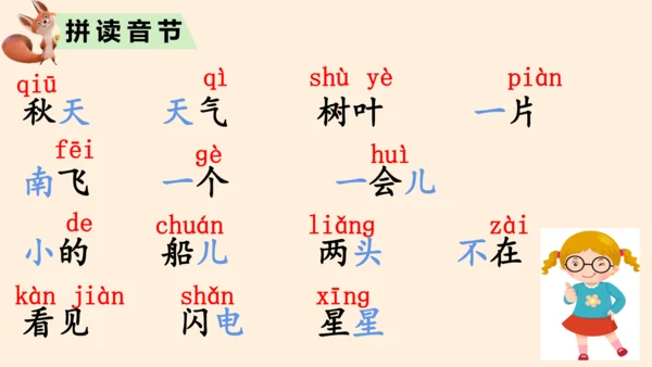 统编版语文一上第四单元复习课件