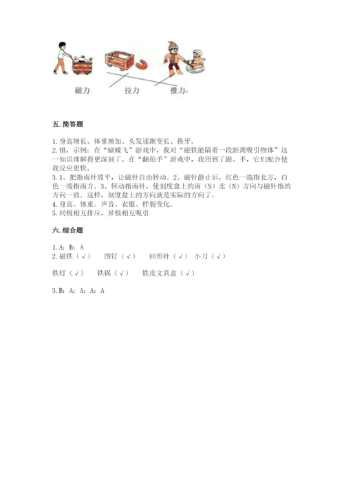 教科版小学科学二年级下册 期末测试卷精品【有一套】.docx