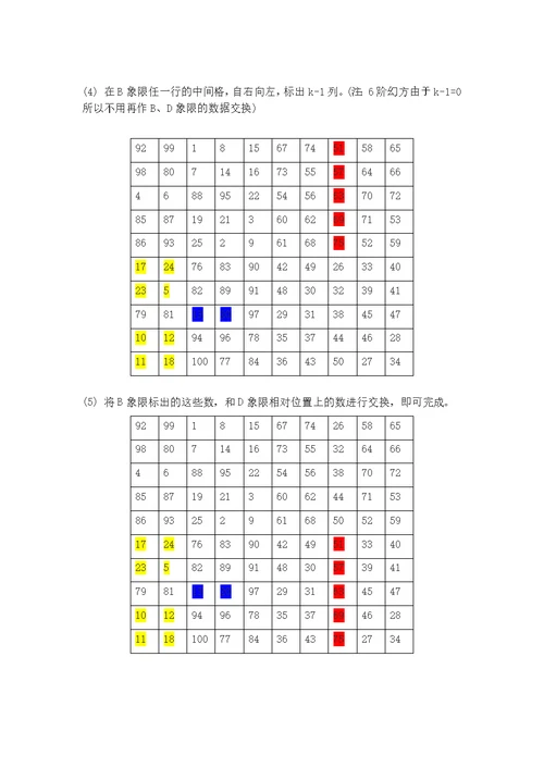 n阶幻方地填法