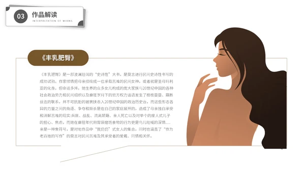 莫言名著小说作家名人介绍通用PPT模板