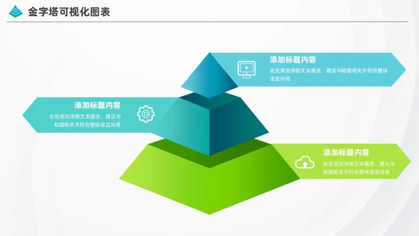 商务金字塔信息可视化图表集PPT