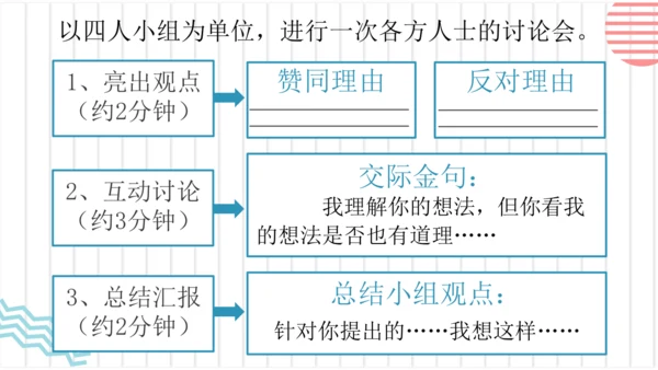 【六上课件】口语交际：意见不同怎么办