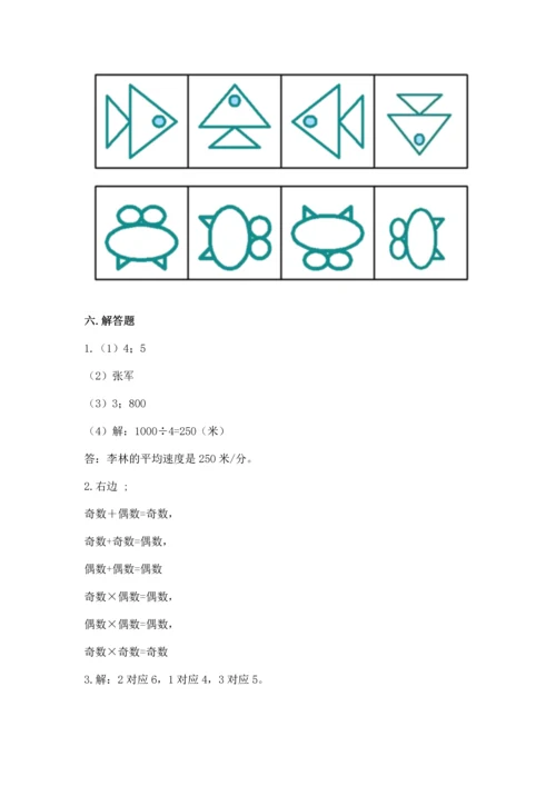 人教版五年级下册数学期末测试卷（名校卷）.docx