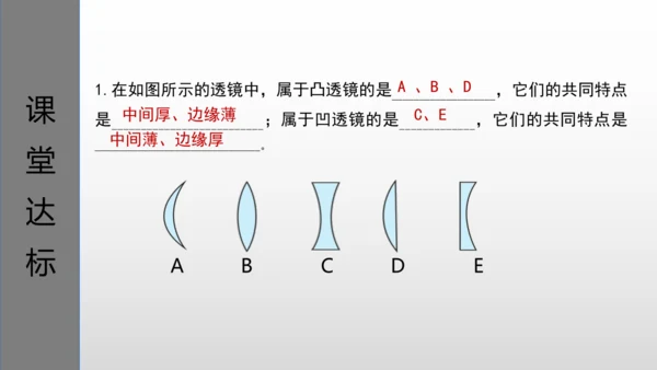 第五章第一节-透镜-2024-2025学年人教版物理八年级上学期