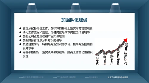 蓝色简约财务总监工作汇报PPT模板