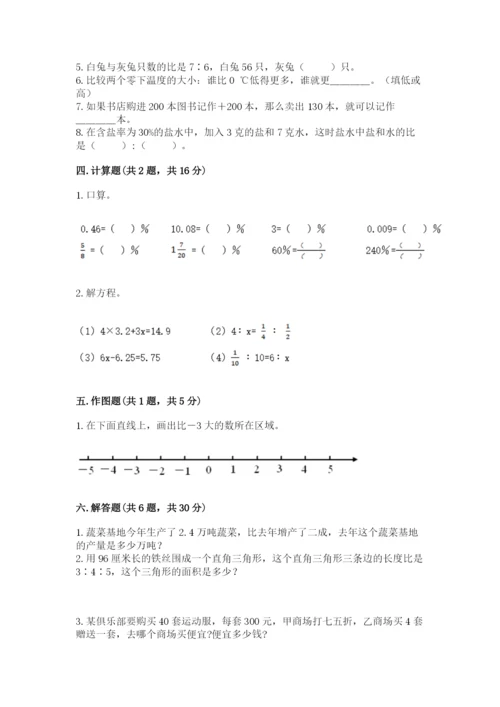 北师大版小学六年级下册数学期末综合素养测试卷精品【易错题】.docx