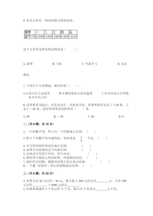 苏教版六年级数学下学期期末测试题附答案（完整版）.docx