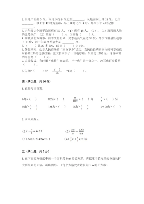 苏教版六年级数学下学期期末测试题加答案.docx