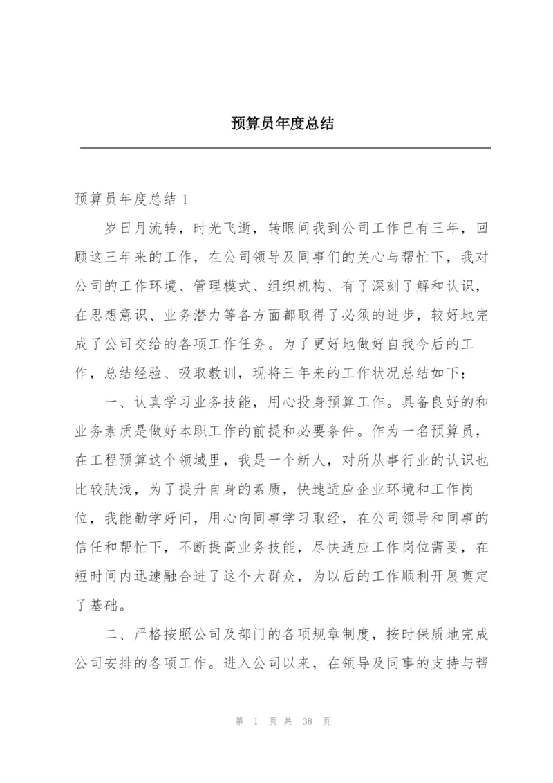 预算员年度总结.docx