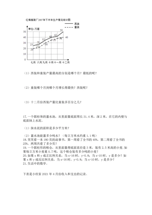 六年级小升初数学应用题50道含完整答案【网校专用】.docx