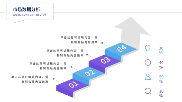 白色简约世界地图商务PPT模板