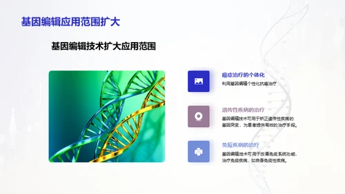 简约风生物医疗教学课件PPT模板