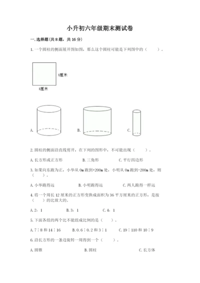 小升初六年级期末测试卷及答案【典优】.docx