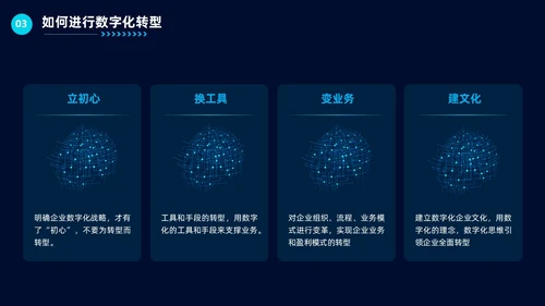 科技风企业数字化转型公司培训教育工作汇报总结PPT