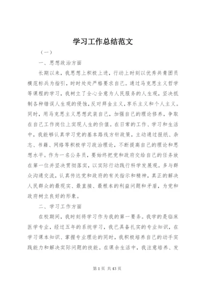 学习工作总结范文.docx