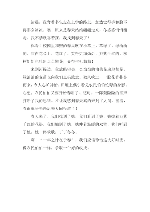 关于春天的作文300字-1.docx