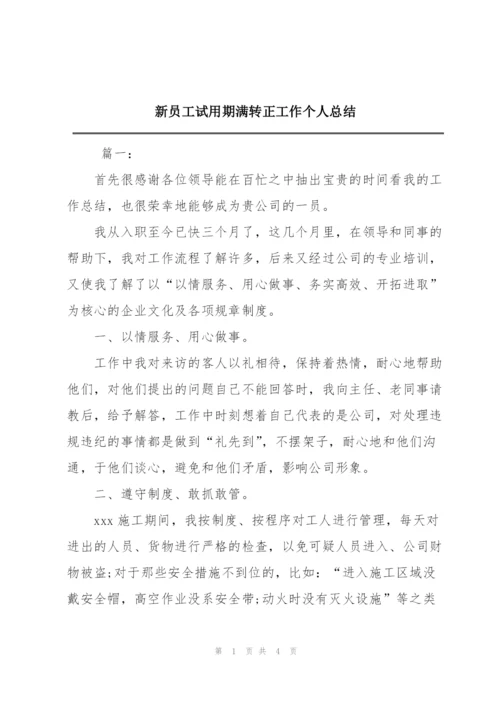 新员工试用期满转正工作个人总结.docx