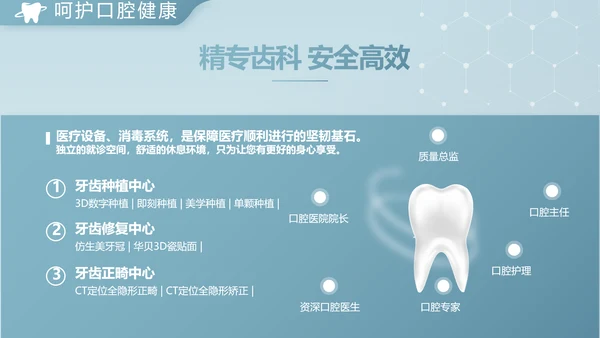 蓝色简约牙科诊所年终工作总结汇报动态PPT
