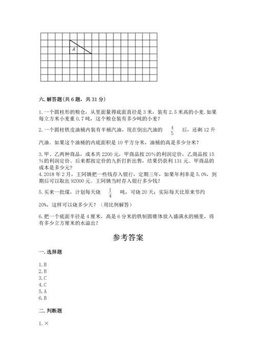 人教版六年级下册数学期末测试卷（典型题）word版.docx