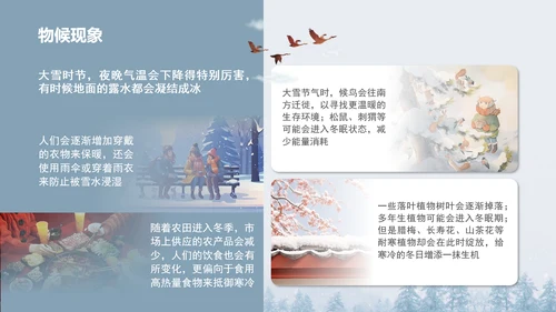 二十四节气之大雪PPT模板