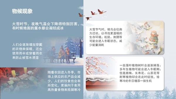 二十四节气之大雪PPT模板