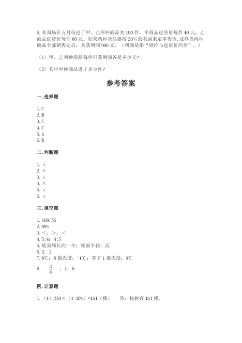 绥化市小升初数学测试卷完整版.docx