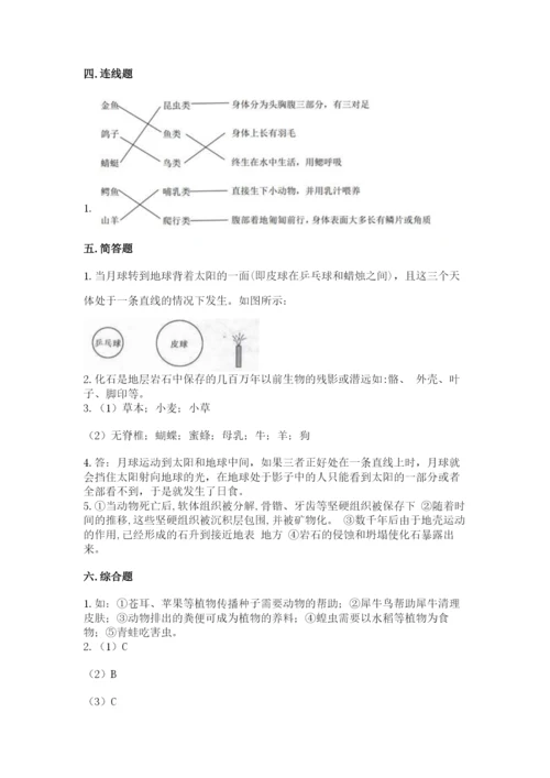 教科版六年级下册科学期末测试卷word版.docx