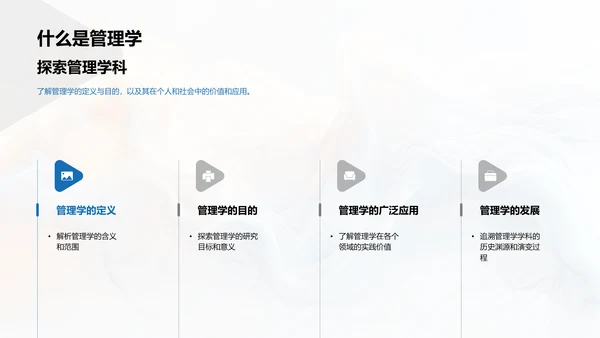 管理学基础讲座PPT模板